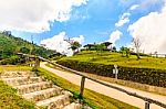 "khun Sa Than" Nan Thailand With Mountain View Point Landscape B Stock Photo