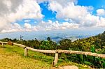 "khun Sa Than" Nan Thailand With Mountain View Point Landscape B Stock Photo