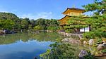 Kinkakuji Temple At Autumn Stock Photo