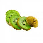 Kiwi Fruit Isolated On White Background Stock Photo