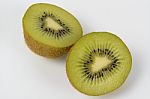 Kiwi Fruit Isolated On White Background Stock Photo