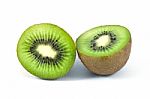 Kiwi On White Stock Photo