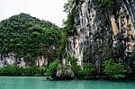 Koh Hong Island Krabi In Thailand Big Rock In Sea Stock Photo