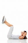 Lady Exercising Stock Photo