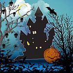 Landscape Halloween Stock Photo