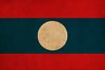 Laos Flag Drawing ,grunge And Retro Flag Series Stock Photo