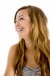 Laughing Teenage Girl Stock Photo