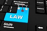 Law Enter Key Stock Photo