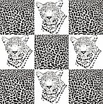 Leopard Patterns For Textiles Stock Photo