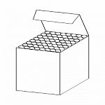 Line Drawing Of Chalk Box -simple Line Stock Photo