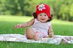 Little Asian Girl Stock Photo