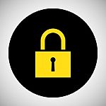 Lock Icon Stock Photo