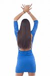 Long Hair From Behind Stock Photo