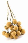 Longan Isolated On A White Background Stock Photo