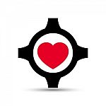  Love Heart Gear Illustration Stock Photo