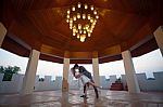 Loving Asian Couple Indoor Stock Photo