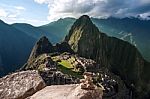 Machu Picchu, Andes, Sacred Valley, Peru Stock Photo