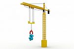 Magnet With Chain And Dollar Signs Stock Photo