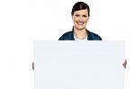 Make Use Of This Blank Ad Board Stock Photo