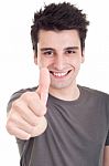 Man Showing Thumbs Up Stock Photo