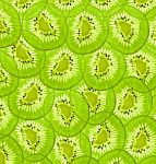 Many Slices Of Kiwi Fruit Stock Photo