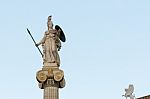 Marble Athena Statue Stock Photo