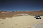 Martian Terrain In The Desert Stock Photo