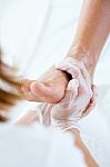 Masseur Doing Massage On Man Body In The Spa Salon Stock Photo