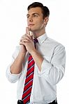 Mature Male Executive Thinking Stock Photo