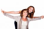 Mature Mum With Daughter Stock Photo