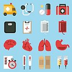 Medical Icons Set Stock Photo