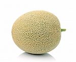 Melon On White Background Stock Photo