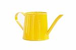 Mini Yellow Watering Can Stock Photo