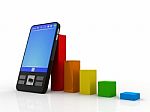 Mobile Banking, E-business And Financial Growth, Stock Photo