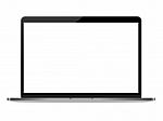 Mock-up Personal Laptop Computer On White Background Stock Photo