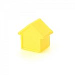 Model Plastic Small House On White Floor Stock Photo