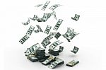 Money Pile $100 Dollar Bills Stock Photo