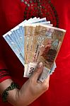 Moroccan Dirhams Stock Photo