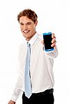 Most Advanced Smart Phone In Market ! Stock Photo