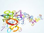 Multicolored Number Stock Photo