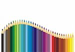 Multicolored Pencil Stock Photo