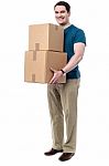 My Parcels Are Received Stock Photo