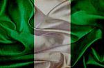 Nigeria Grunge Waving Flag Stock Photo