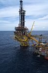 Offshore Oil Rig Stock Photo