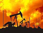 Oil Production Stock Photo