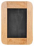 Old Chalk Board With Wood Frame Stock Photo