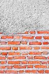 Old Grunge Brick Wall Background Stock Photo