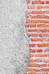 Old Grunge Brick Wall Background Stock Photo