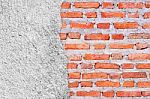 Old Grunge Brick Wall Background Stock Photo