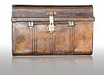 Old Metal  Treasure Chest Stock Photo